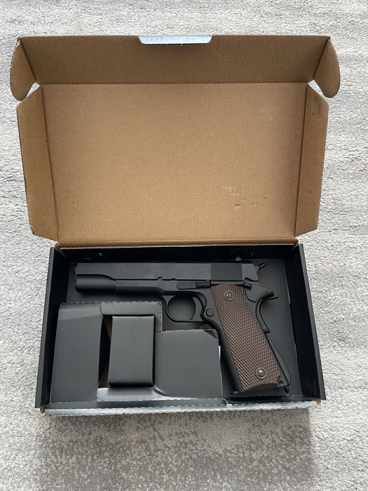 PISTOLA 1911 METAL GREEN GAS BLOWBACK AIRSOFT ENVIO GRATUITO