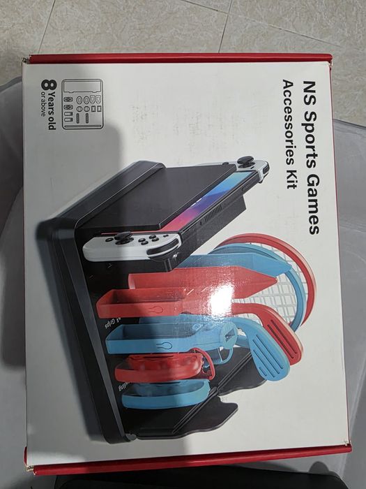 Nintendo Switch OLED Branco Completo + Nintendo Switch Sports + Mala + Acessórios
