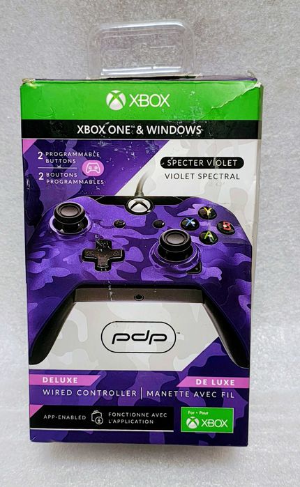 Pad przewodowy PDP Deluxe Specter Violet Microsoft Xbox One Windows