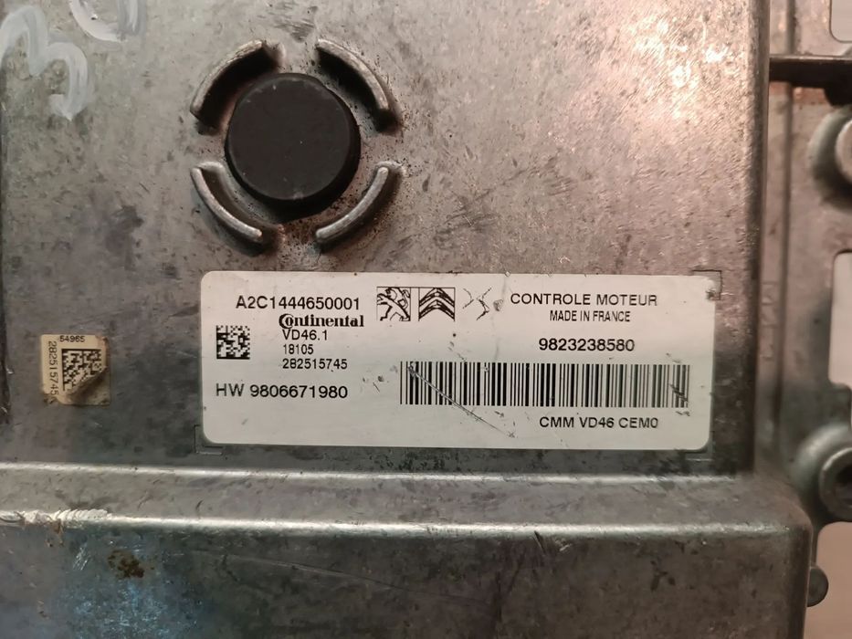UNIDADE / CENTRALINA DO MOTOR PEUGEOT 308 3008 II / CITROEN C4 II /