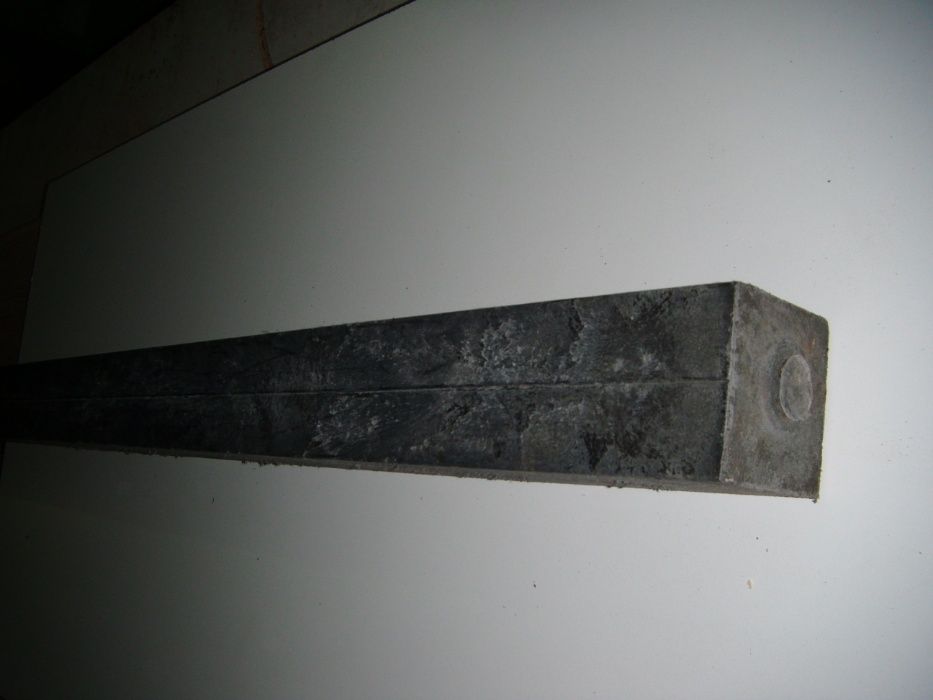 legar  pełny do deski tarasowej słupek kompozytowy 90/90 - 2,95m długi