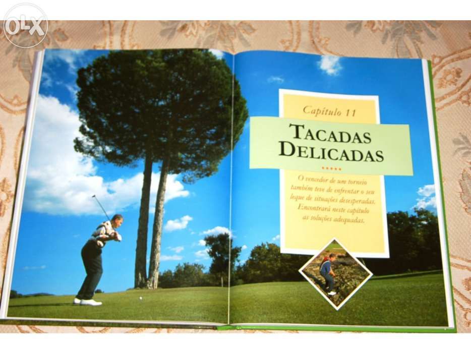 Novo a estrear. livro de capa dura “técnicas de golfe” (tamanho a4)