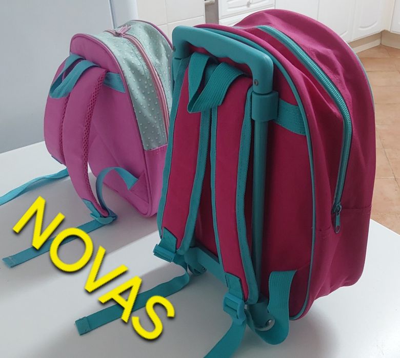 2 MOCHILAS IMAGEM 3D E 2D CRIANÇA.Casa,Escola,Viagens,Passeio.Quarto.
