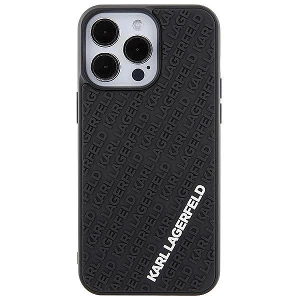 Etui Karl Lagerfeld 3D Rubber Multi Logo na iPhone 15 Pro Max - czarne