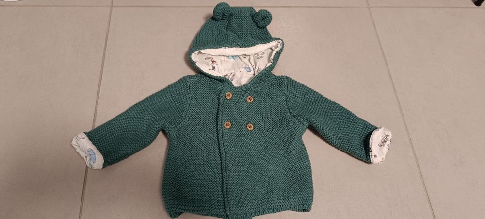 Sweter kurtka dzianinowa. M&S 68 cm