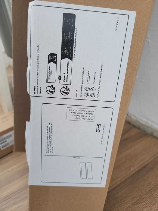 IKEA VOXTORP Front szuflady, połysk biały, 60x10 cm 1 sztuka nowa z folią ochronną