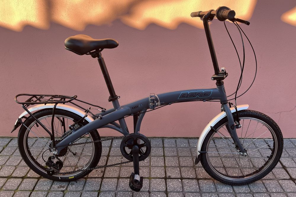 Bicicleta Alumínio Dobrável 20" - COMO NOVA