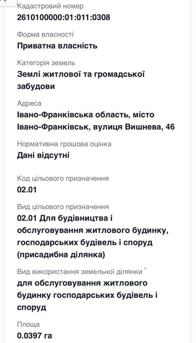 Продаєтсья землева ділянка в Пасічній під забудову 4 соток