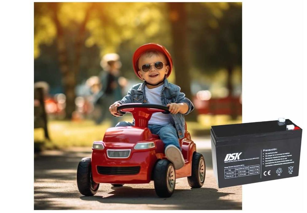 Baterias 6V e 12V para carro e mota de criança