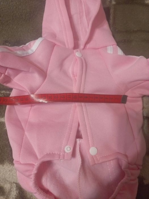 Спортивный комбинезон для собак на флисе Adidog, розовый