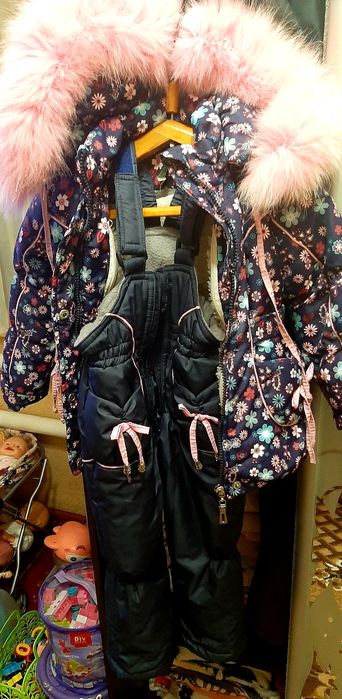 Зимовий комбінезон   для дівчинки