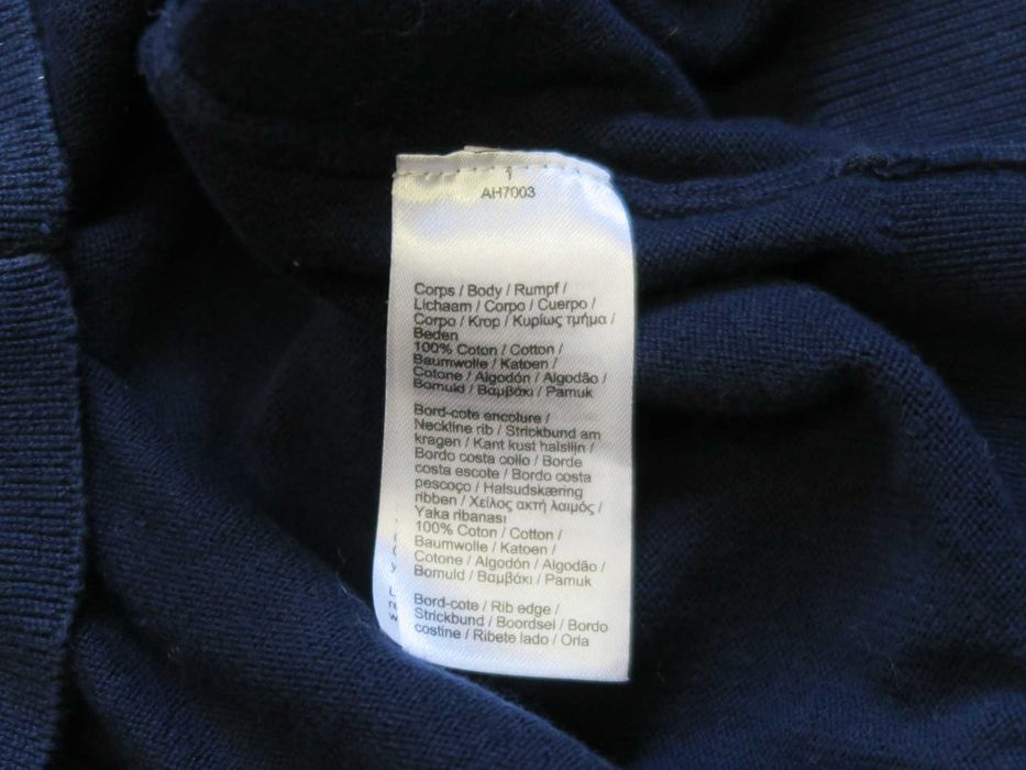 Lacoste elegancki sweter w serek XXL