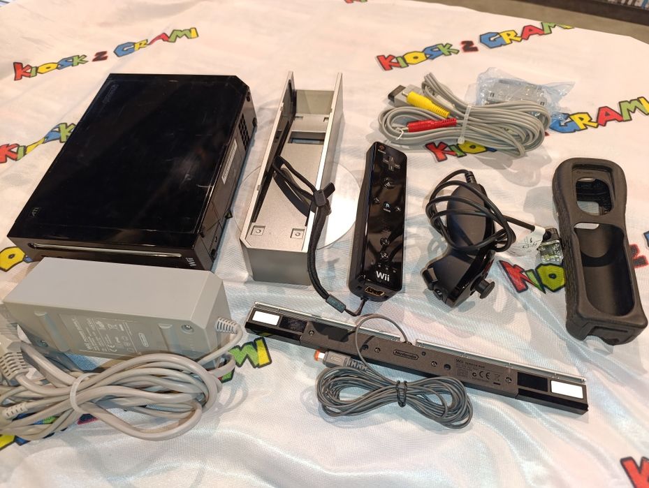 Konsola Nintendo Wii Black czarna w pełni sprawna komplet sklep