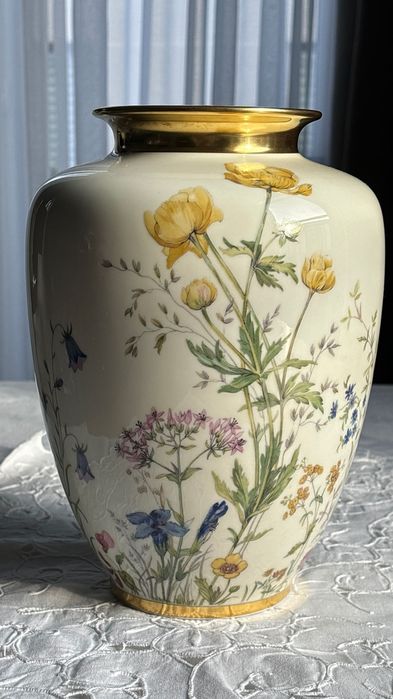 Krautheim Łączka wazon Wiesengrund 25 cm duży