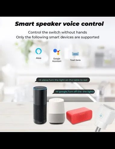 Tomada inteligente WiFi - Com medição de consumo de energia