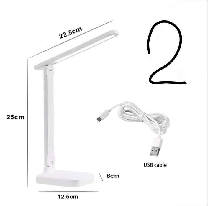 Лампа настольная LED USB с АКБ и без