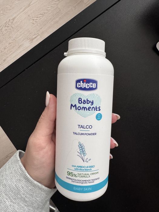 Chicco Baby Moments дитячий тальк/присипка 150 г | новий