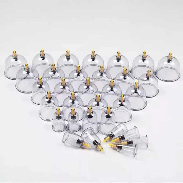 Набір вакуумних банок, Банки для вакуумного масажу,Антицелюлітні банки