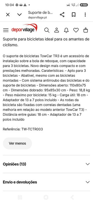 Porta bicicletas