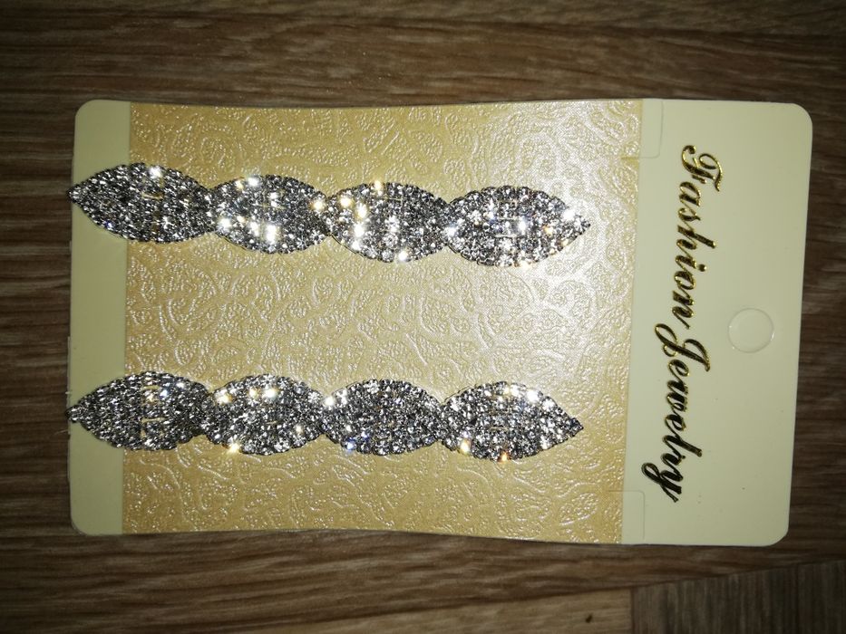 Свадебные серьги с хрусталем