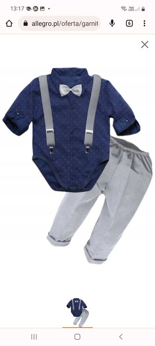 Eleganckie ubranko chrzest, wesele