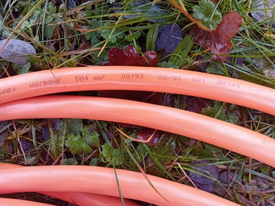 Przedłużacz gruby budowlany  32A H07BQ-F 5G4 mm pomarańczowy 50mb