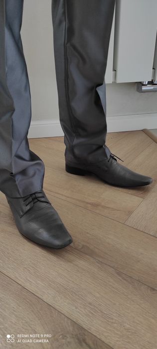 piękny elegancki męski garnitur ślubny, komunia, święta / na 188 cm