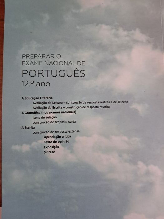 Livro "Preparar o exame nacional de português  - 12o ano"