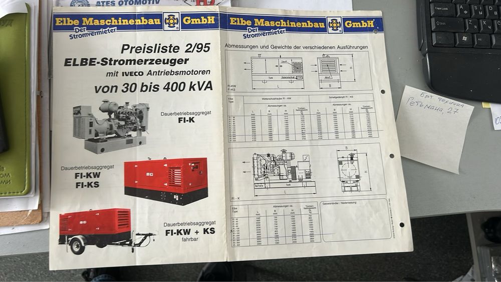 Потужнийз дизельний генератор 200 кВт, який працює на 3-фазному струмі 380 В.