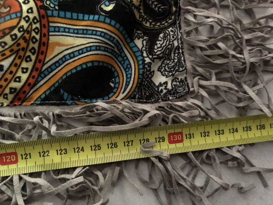 Duża dwustronna chusta szal orient etno boho russian panterka