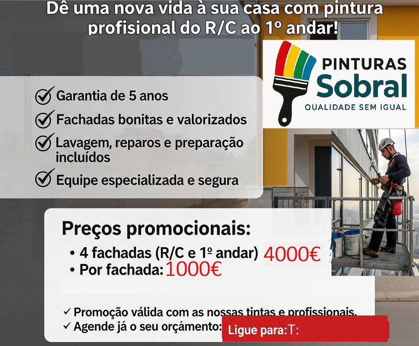Aluguer Baileu com pintor disponível para o concelho de Cascais