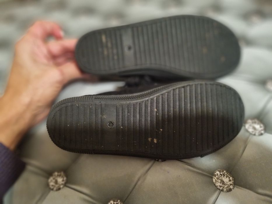 Baleriny kapcie buty r.30 czarne wkl.18 na rzepy