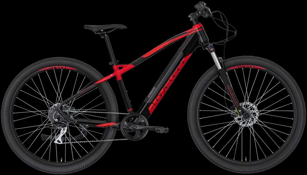 Rower Elektryczny MTB Lovelec Alkor 15AH 29 cali,rama 19 czar/czerwony
