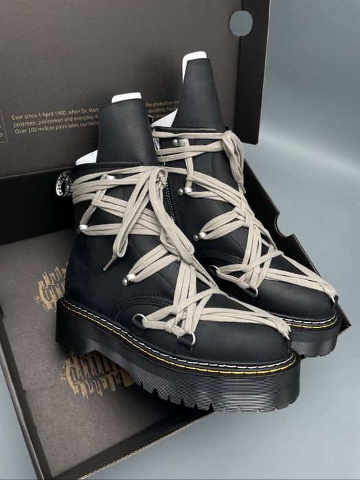 Нові Rick Owens DRKSHDW x Dr. Martens 1460 Quad Sole Megalace Boot/size 41-44/Преміум якість!