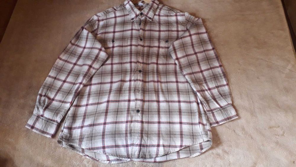 nowa, męska koszula flanelowa w kratę, xl