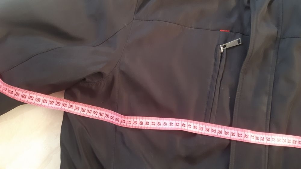 Kurtka parka płaszczyk męski 48/50 czarny