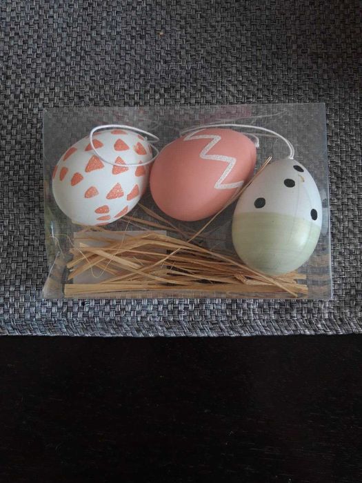 WIELKANOC OZDOBY - Zawieszki, Jajka Wielkanocne DUKA - nowe