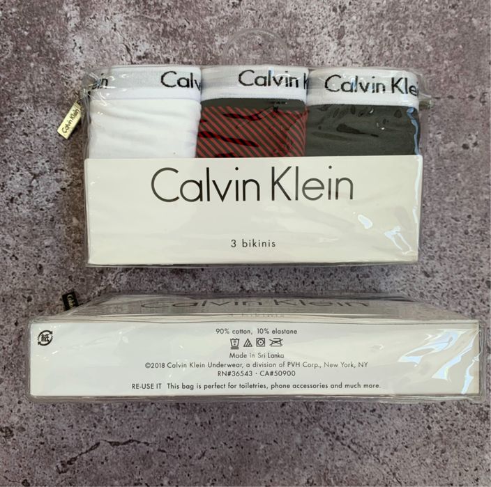 Calvin Klein/Стрінги/Бікіні/5шт,3 шт/Оригінал100%.РазмірS,M