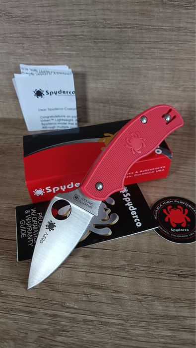 Spyderco  Urban Slipit – Red FRN / S30V Exclusive 082V. Складний ніж