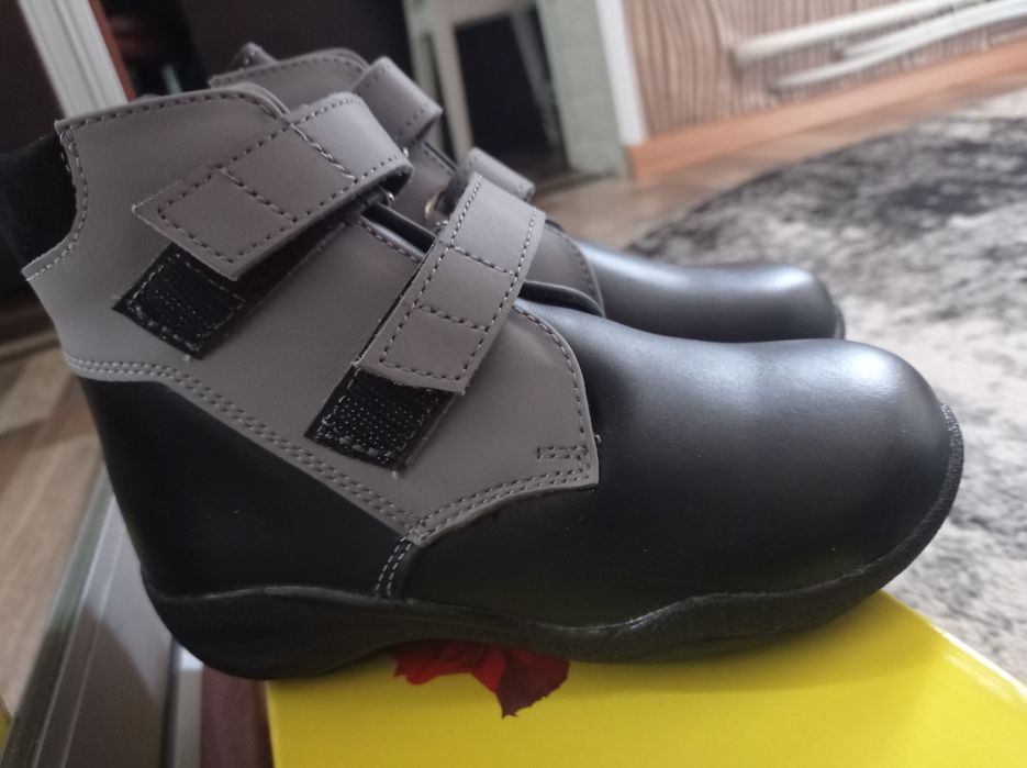 Кожаные ортопедические ботинки р28