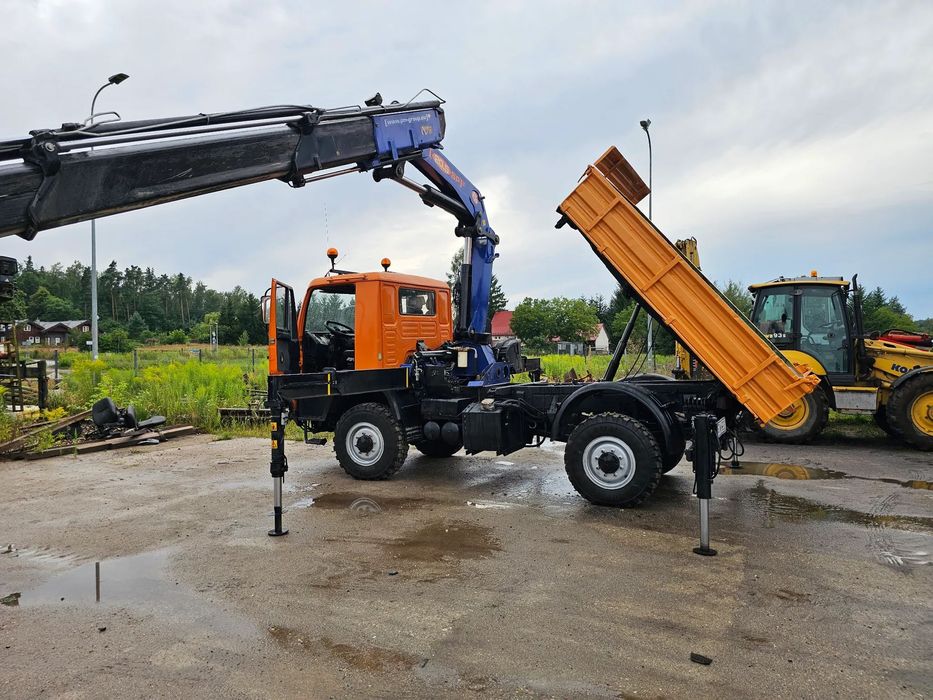MAN L22 8 153  OFF ROAD duży HDS terenowy wywrotka 3 strony dla energetyki F.Vat23%