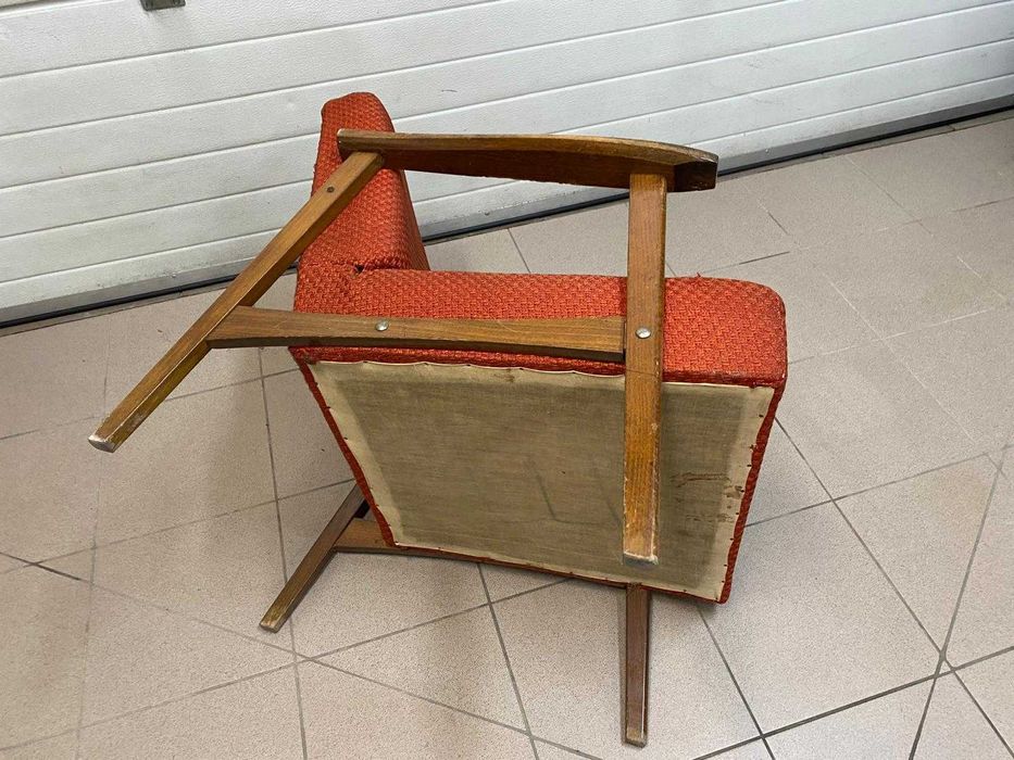 Fotel  PRL desing lata- 70