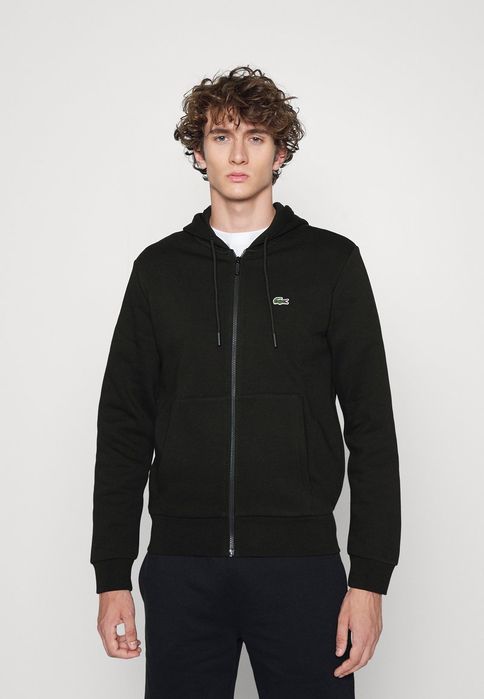 Bluza czarna rozpinana Lacoste XXL