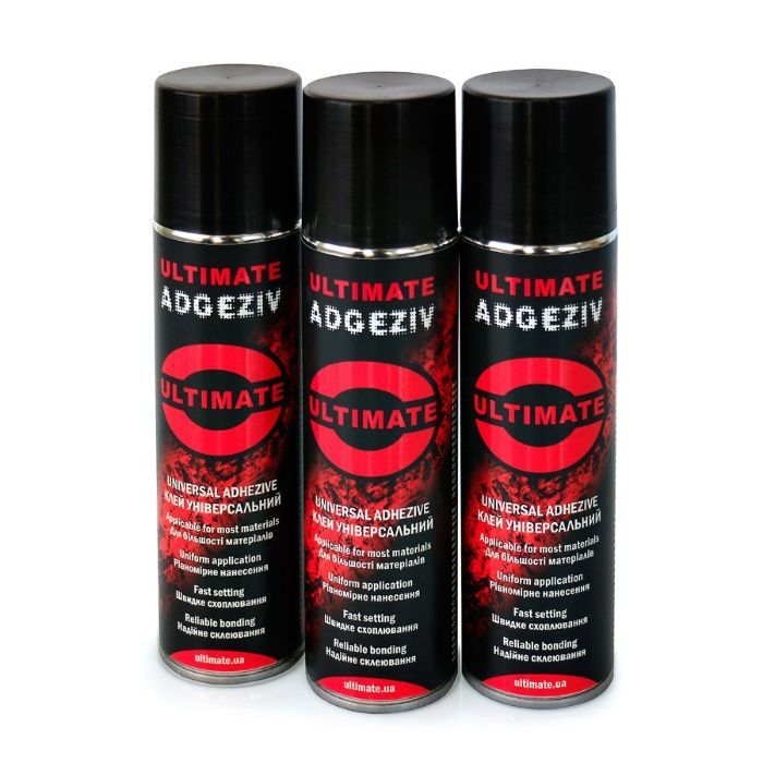 Клей для Карпета Потолка Авто Аэрозольный Спрей Ultimate Аdgeziv 300мл