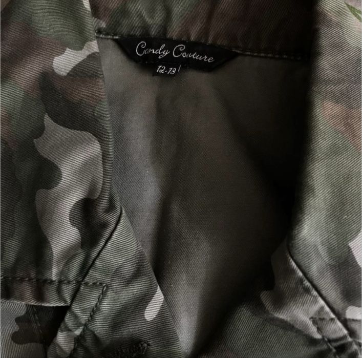 12-13 років якісна брендова куртка котонова камуфляж мілітарі стан нов