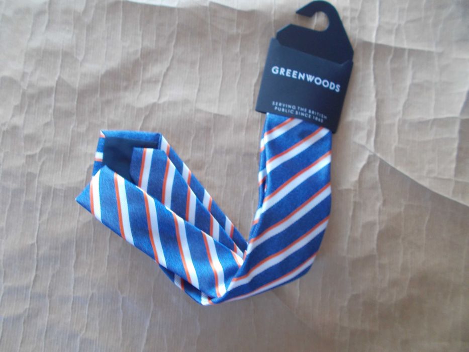 GREENWOOD Premium, Designerski, nowy krawat UK