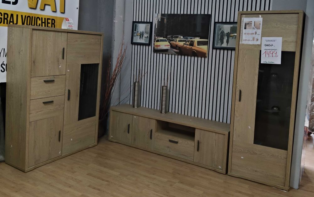Salon Meblowy Zestaw "Grande" Wyprzedaż Ekspozycji Raty