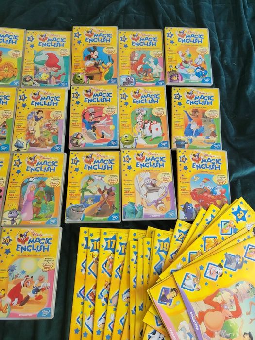 Magic English,angielski, płyty DVD z ksiazeczkami