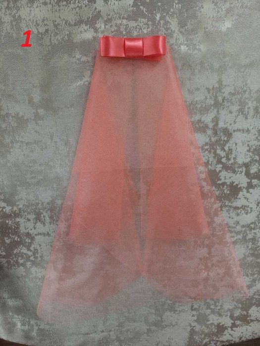 Фата для девичника с бантиком