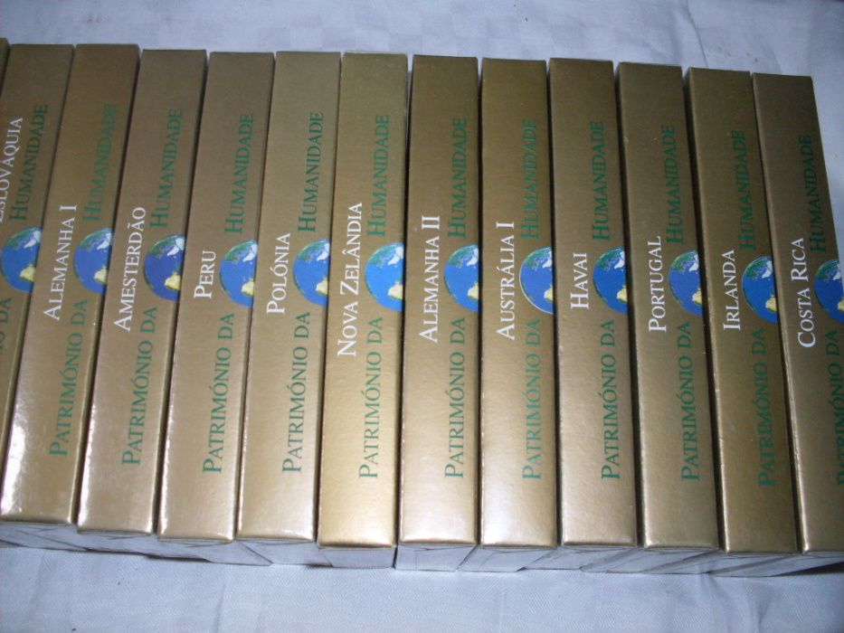 Coleção Patrimonio da Humanidade Ediclube livros / VHS NOVOS